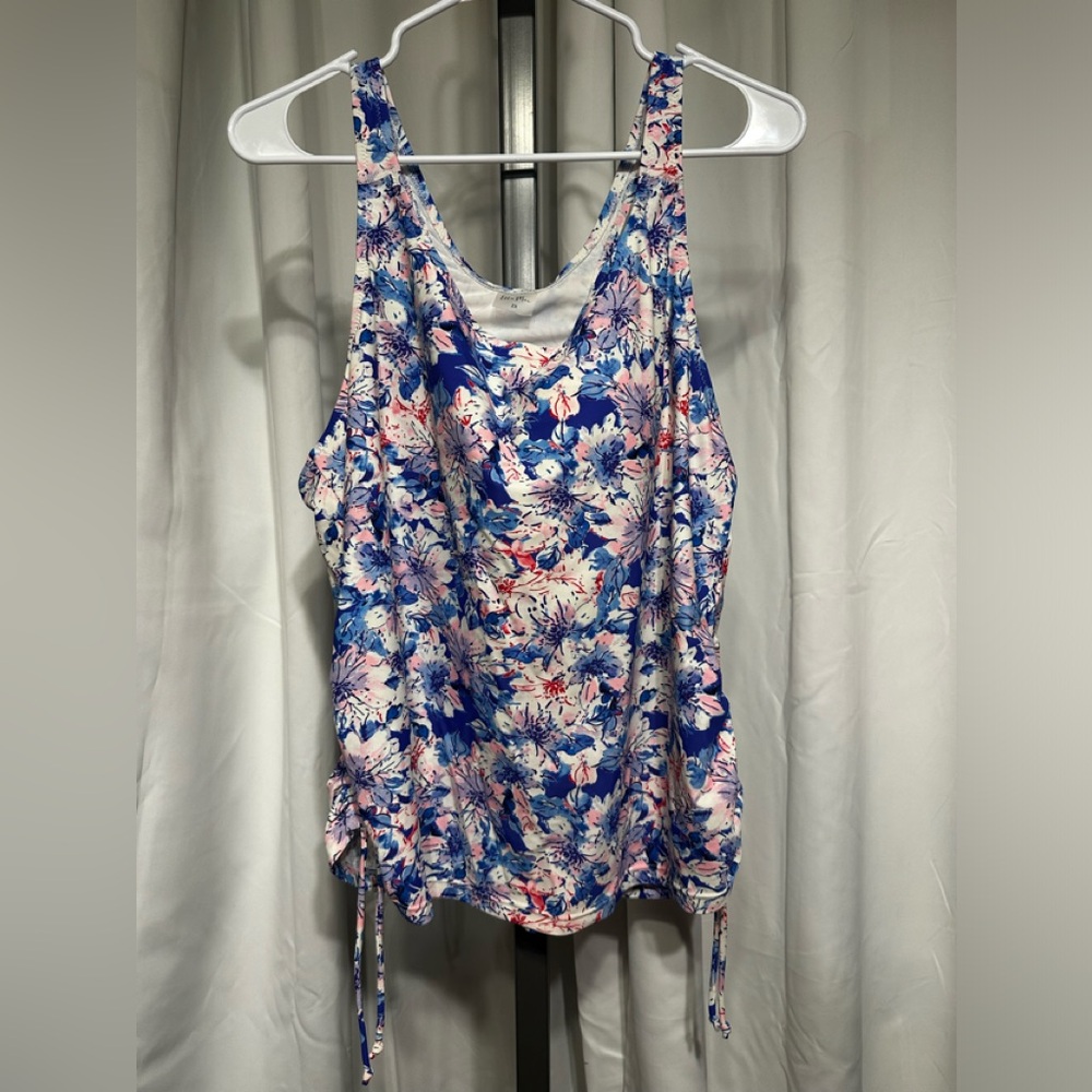 Tropical Patriot Mix “ Ella Max” Bra Tankini Top